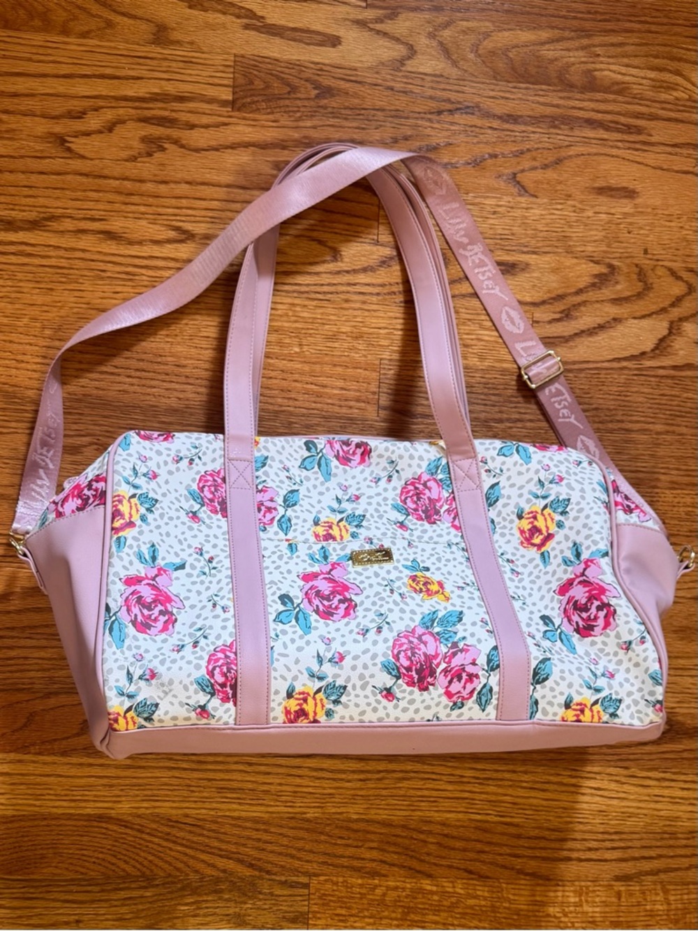Luv Betsey by Betsey Johnson Travel Weekender Duffel Pink Floral